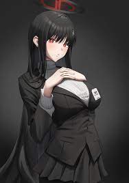 Female, Solo, Red Eyes, Black Hair | page 16 - Zerochan Anime Image Board