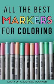 Best Markers For Coloring Books And Pages 2020 Coloring Books Free Coloring Pages Best Pens