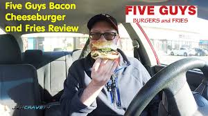 Five Guys Burger Fries Bacon Cheeseburger And Fries Review 170 Five Guy Burgers Bacon Cheeseburger Five Guys