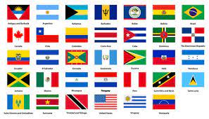 ► national flag of wales‎ (1 c, 15 f). Flags Of All Countries Of The American Continents Stock Vektorgrafik Adobe Stock