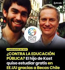 Educacion gratuita y de calidad.... Para mi hijo, no para el tuyo.... J.A.  kast.