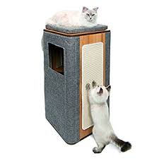 Vesper Cubo Tower Arbre A Chat En Pierre Amazon Fr Animalerie Mobilier Pour Chat Arbre A Chat Lit Pour Chat