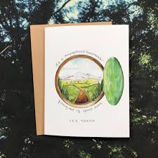 J R R Tolkien Quote Card It S A Dangerous Etsy In 2021 The Hobbit Geometric Art Animal Quote Cards