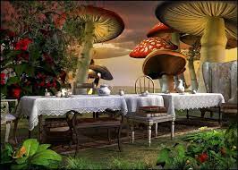 Mad Hatter Tea Party Photography Backdrop Alice In Wonderland Scene Setter Wonderland Baby Shower Decor Mad Hatter Birthday Party Decor Alice In Wonderland Scenes Alice In Wonderland Tea Party Alice In