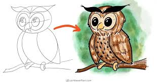 We'll also consider the principles of layering ink hatches, and observe how to create a beautiful. How To Draw An Owl Simple And Cute Let S Draw That