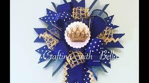 How to make a baby shower corsage. How To Make A Baby Shower Corsage Little Prince Theme Youtube