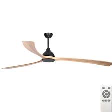 Top 8 best ceiling fans for large rooms reviews. Fanco Sanctuary Dc Ceiling Fan With Solid Timber Blades Black With Natural 86 Fansonline Australia