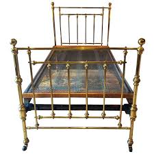 Wood victorian beds and iron victorian beds. Antique Bed Victorian Single Brass Bed 19th Century Base Casters 1 Brass Bed Antique Beds Bed Frames For Sale