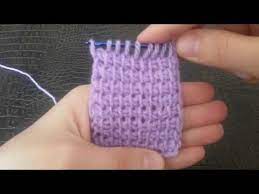 Tunus Isi Tek Sis Duz Orgu Modeli Yapimi Tunisian Crochet Youtube Orgu Tig Isleri Orgu Modelleri