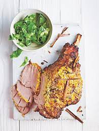 Jamie S Roasted Aussie Leg Of Lamb With Spiced Yoghurt Crust Australian Food Roast Lamb Roast