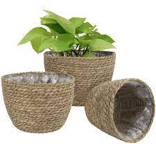 Everyday low prices and amazing selection. Seagrass Planter Basket Indoor Outdoor Flower Pots Cover Plant Pots Containers Natural 10 Inch Buy Online At Best Price In Uae Amazon Ae