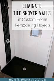 If You Can Get The Look Of Tile Without The Grout Joints Why Wouldn T You That Is Exactly What This Succe Remodel Bathroom Remodeling Contractors Shower Tile