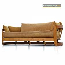 A mid century modern italian sofa might be the right solution for your home. 1980 S Curved Slat Back Traditional Modern Solid Oak Sofa Couch