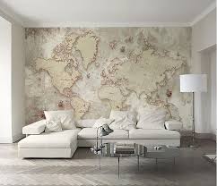 Modern 3d World Map Design Wallpaper Mural For Home Or Business World Map Wallpaper Custom Photo Wallpaper Map Wallpaper