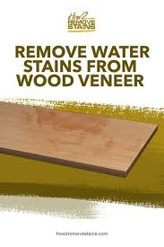Nov 12, 2018 · to remove white rings left by wet glasses on wood furniture, mix equal parts vinegar and olive oil and apply it with a soft cloth while moving with the wood grain. How To Remove Water Stains From Wood Veneer Detailed Answer