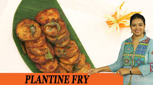 Peel and then slice the bananas in half, lengthwise (see photo). Banana Fry Plantain Fry Mrs Vahchef Youtube