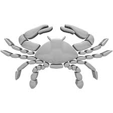 The cancer emoji ♋ is a glyph of two six' in a circle which represents a simplified image of a crabs' claws. Cancer Zodiac Sign Silver Color Free Svg