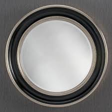 Contemporary Round Wall Mirror Black Silver Contemporary Wall Mirrors Round mirrors mirror wall bronze mirror functional mirror round mirror bathroom metal frame mirror living room mirrors circular mirror large the mirror will enhance any room in your home.