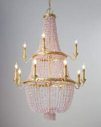 Absolutely Fabulous Pink Chandelier Pink And Gold Wedding Beautiful Chandelier