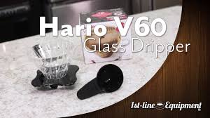 The hario v60 is a cone shaped brewer with spiral ribbed walls and a large hole at the bottom, where the filter slightly protrudes from. Hario V60 Glass Dripper Youtube