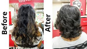 Plus short hair is more manageable; Long To Short Haircut Layered Haircut 2018 Advance Youtube