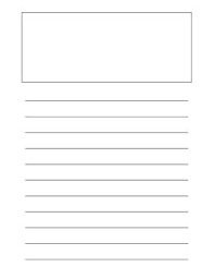 lined paper with picture box teaching resources tpt