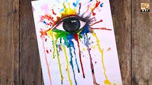 Colorful Eyes Watercolor Artistic 3d Painting Tutorial Painting Tutorial Painting 3d Painting