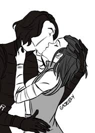 Gajeely Trying To Be Ok With Uploading Sketches Here S Some Smoochy Reylo Rey Star Wars Star Wars Love Reylo