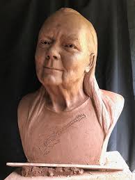 Guitar maker to the stars, captured in clay