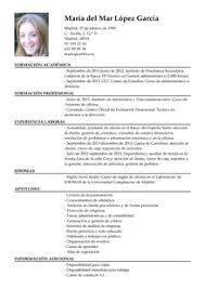 Escriba de una manera clara correcta y concisa. Formato De Curriculum Vitae En Peru