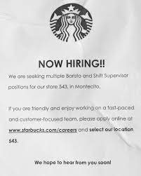 Starbucks In Montecito Is Hiring Stop By The College And Career Center If You Are Looking For Other Job Opportunit Job Opportunities How To Apply Apply Online
