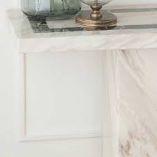 The elegant luni marble console table is made from stunning white carrara marble and handcrafted in italy. Buy Urban Deco Rome Cream Marble Console Table The Furn Shop