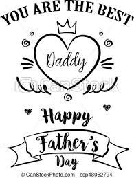 Father's day is coming up! Hand Draw Card For Father Day Vector Illustration Canstock