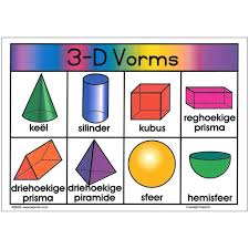 3 D Vorms Kaarte 3d Vorms 455 X 320mm En Gelamineer Product Code M5 A Kids Preschool Learning Math Activities Preschool Math For Kids