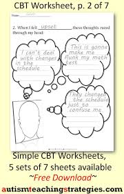 Pin By Joel Shaul On Free Downloads By Autism Teaching Strategies Cbt Worksheets Therapy Worksheets Cognitive Behavioral Therapy