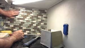 Funwaltiles blue green penny round design premium peel and stick backsplash tile wall. How To Install A Glass Mosaic Tile Backsplash Parts 1 2 And 3 Youtube