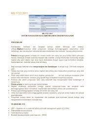 Pemcegahan kemalangan adalah sebahagian daripada aspek penting pengurusan dan kemahiran yang baik. Ms 1722 Docx