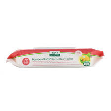 Aleva Naturals مناديل بامبو للأطفال للحساسية الفائقة 72 منديل 7 9 6 7 انش 17 20سم Baby Wipes Baby Care Wipes