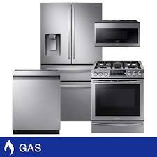 Samsung 4 Piece Gas 28cuft French Door With Flexzone Drawer Kitchen Package In Appliances Kitchen Stainless Steel French Door Refrigerator Kitchen Refrigerator
