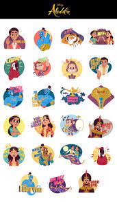 Disney Aladdin Ios Stickers On Behance Disney Sticker Cinderella Sticker Disney Aladdin