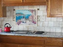Kitchen backsplash tile mural on 6 ceramic tiles. Italian Tile Mural Houzz