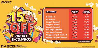 Gsc will be conducting a price rebalancing to align the prices to the nearest 50 cents. Gsc Offers 15 Off All E Combos Megasales