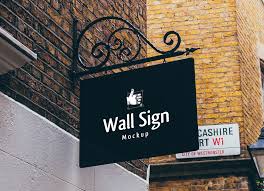 Download 2 Beautiful Free Wall Signage Mockup Psd Files Good Mockups Yellowimages Mockups