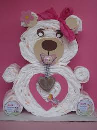 Knuddeliger Teddybar Aus Windeln Die Ideale Geschenkidee Zur Geburt Oder Taufe Der Angebene Originelle Geschenke Zur Geburt Babyshower Geschenke Geschenke