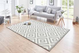 Unser velours teppich dynasty im zeitlosen design überzeugt durch die große farbauswahl, die hochwertige verarbeitung und den. Design Velours Teppich Raute 160 X 230 Cm Native Grau Creme Ut 24 Design Impex