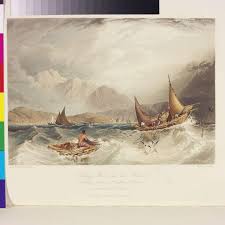 Fishing boats in the Monsoon, northern part of Bombay Harbour | John Johnson | Bentley, C. | Stanfield, Clarkson Frederick (R.A.) | V&A Explore The Collections