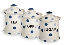 How big are tea, coffee and sugar jars? Fairmont And Main Ltd Blue Spot 3 Piece Store Jar Set Reviews Wayfair Co Uk