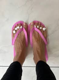 Horny Shay Sights' feet- giving pleasure