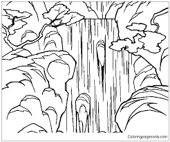 Pdf 10 a4 coloring pages. Waterfall 6 Coloring Pages Nature Seasons Coloring Pages Coloring Pages For Kids And Adults