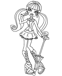 Dogs love to chew on bones, run and fetch balls, and find more time to play! Printable Draculaura Free Coloring Page